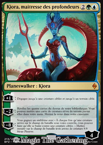 La carte Magic Kiora, maîtresse des profondeurs