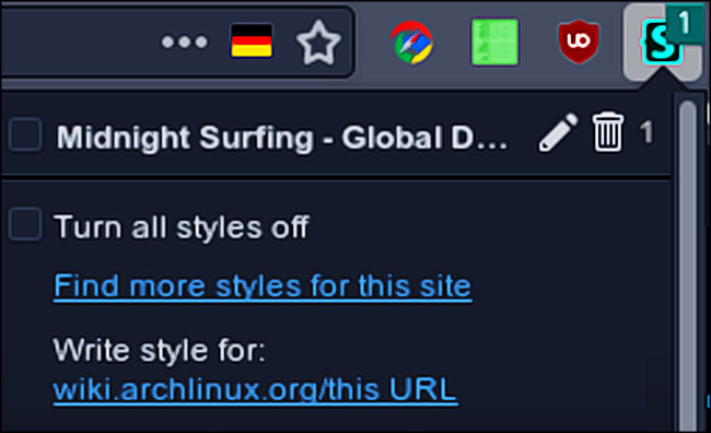 Stylus Firefox Add-On