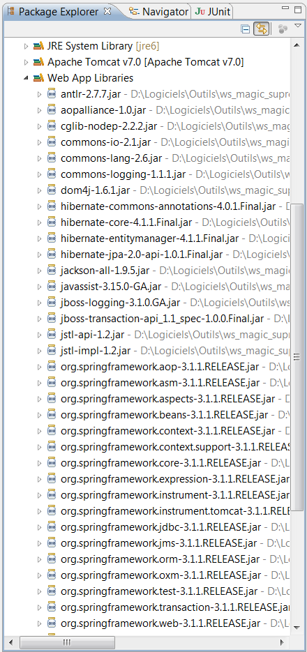 spring mvc - jpa - lib