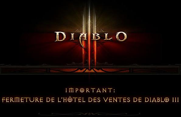 Fermeture de l'hôtel de ventes Diablo 3