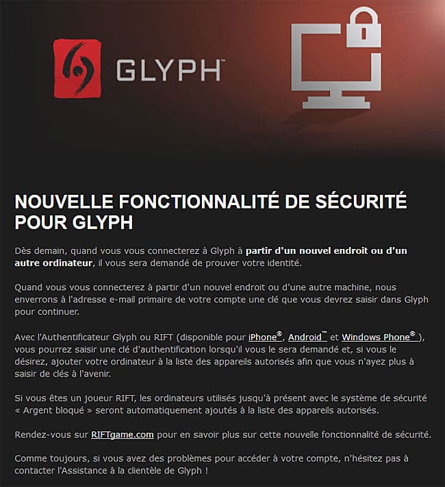 glyph securite