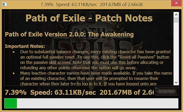 patch note the awekening