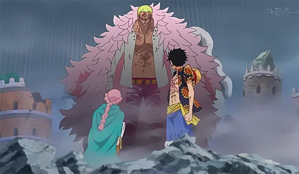 Luffy contre un ennemi