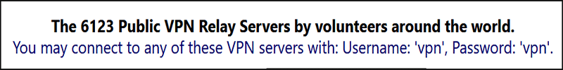 Volontaires Vpn Gate