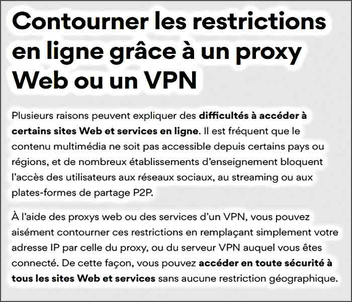 Définition du site proxy par NordVPN