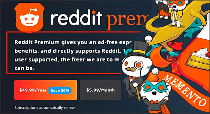 banniere reddit premium