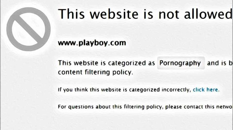 Site non autorisé filtré