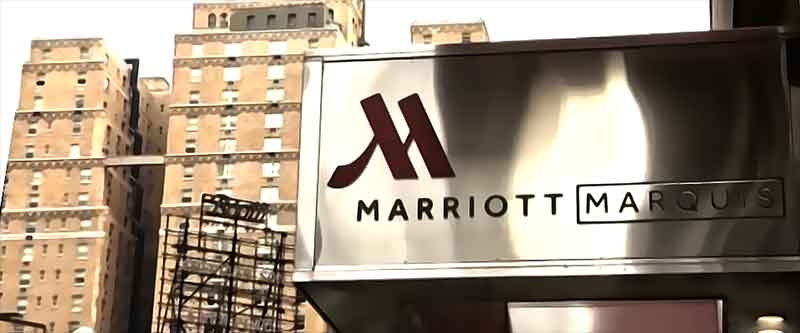 Enseigne hôtel Marriott