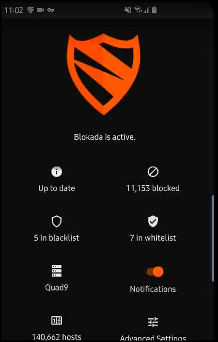 Blokada Adblock pour Android