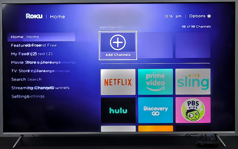 Télévision connectée à Roku