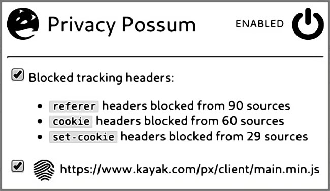 Add-on Privacy Possum