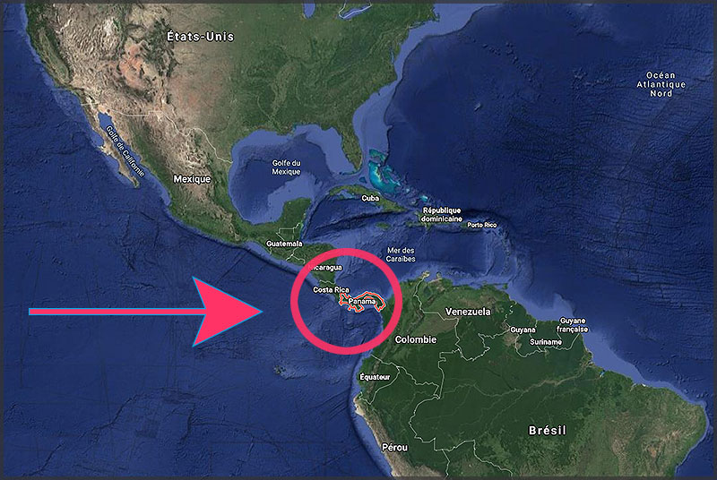 Carte du Panama