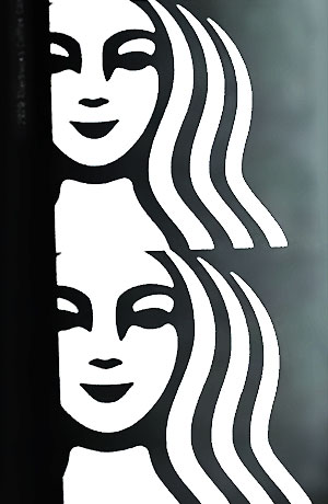 Visage logo Starbucks