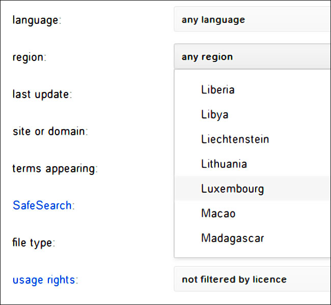 Changer les paramètres de Google en faveur du Luxembourg