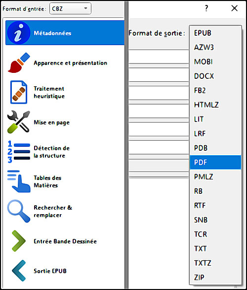 Interface du logiciel gratuit Calibre pour convertir vos ebooks
