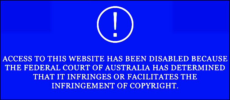 TPB censuré en Australie