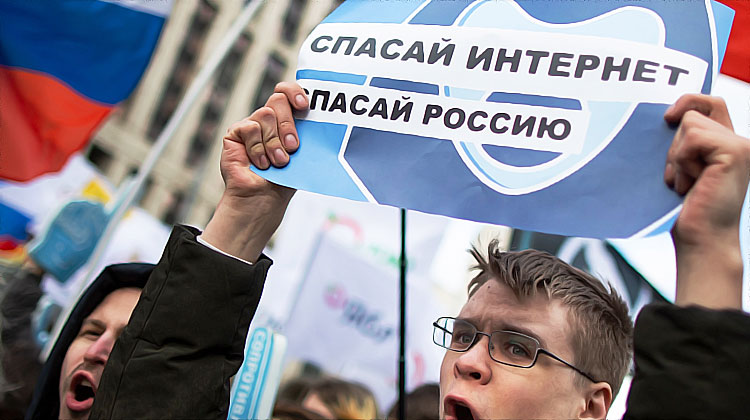 manifestation anti censure en russie