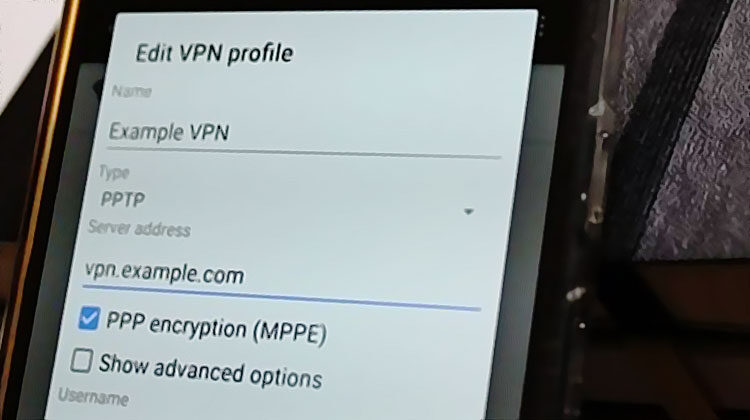 editer mon profil vpn