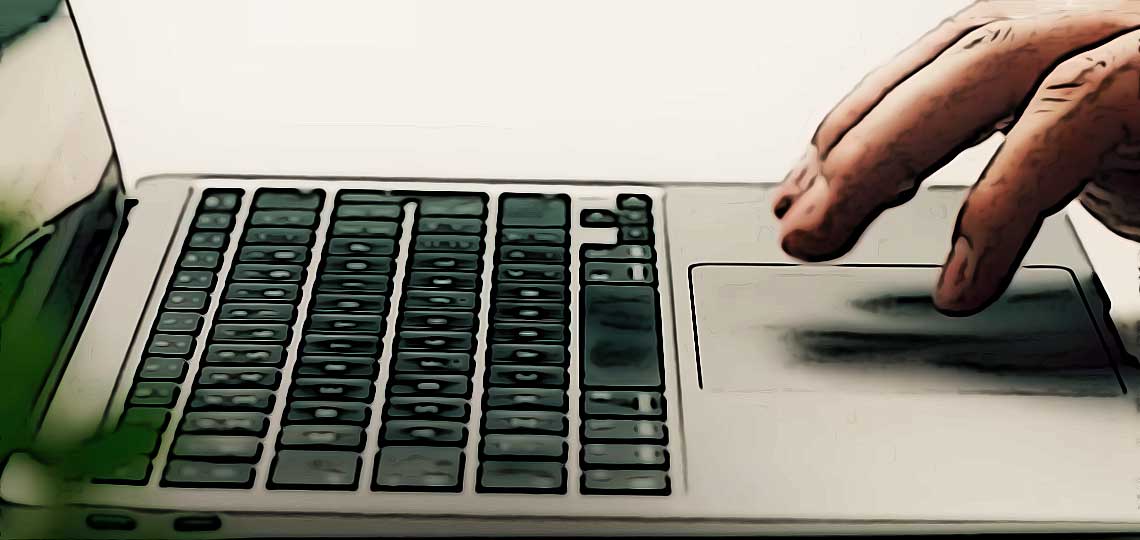 presser le clavier dun ordinateur portable