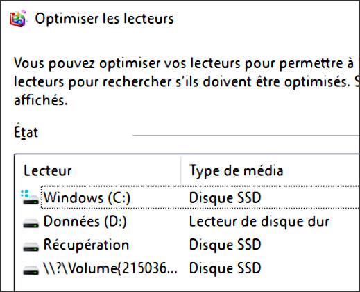 windows connaitre disque dur ou ssd