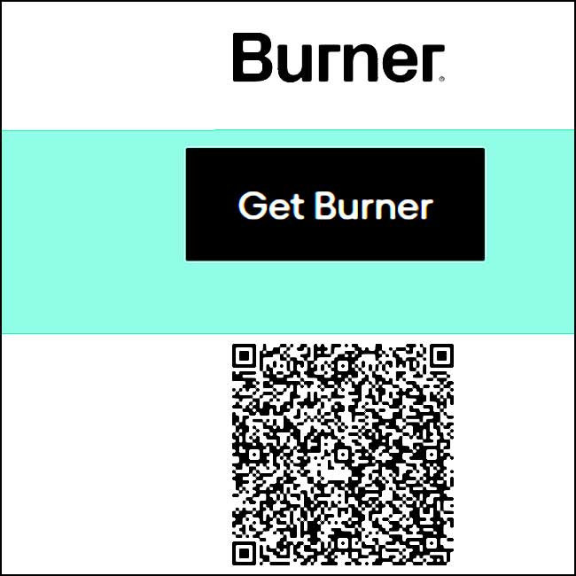 code barre application burner
