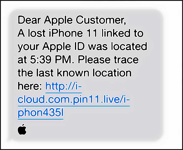 faux sms apple