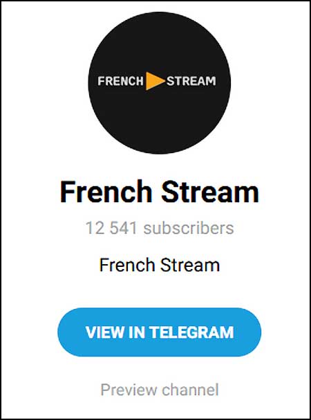 french stream telegram