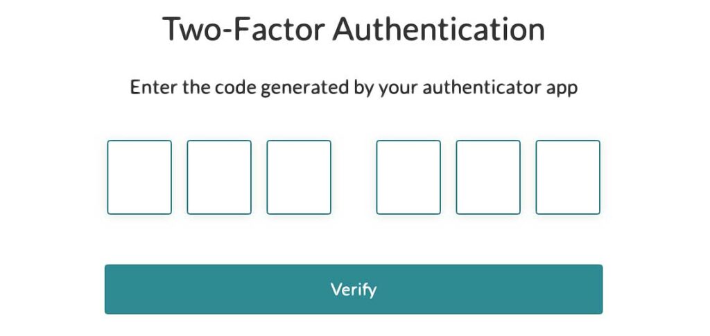 code authentification exige