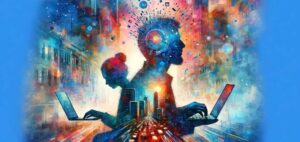Art numérique d'innovation et technologie.