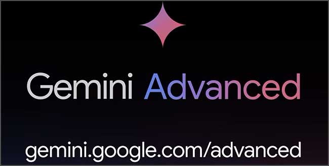 Logo Gemini Advanced avec site web.