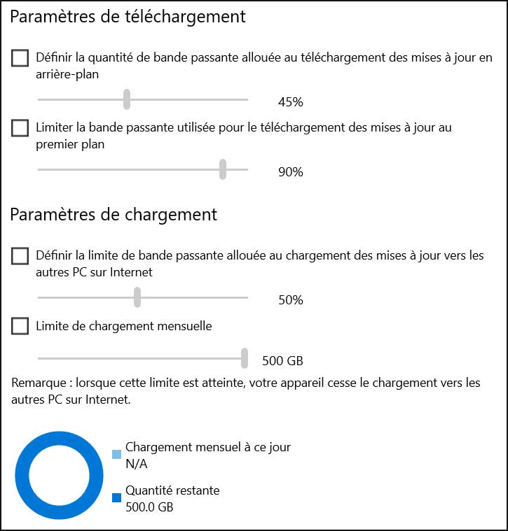 parametres de telechargement windows