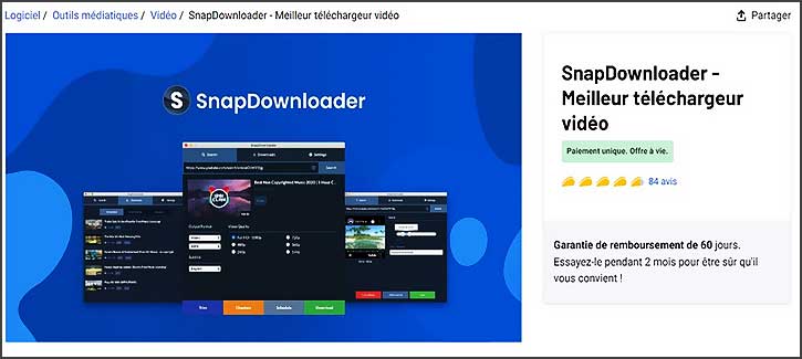 snapdownloader enregistrer videos internet