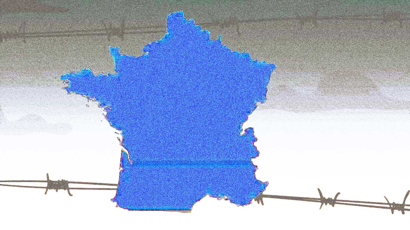 france entouree de barbeles