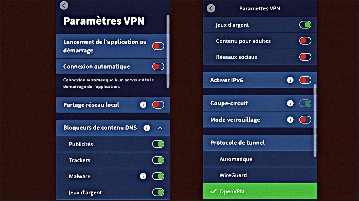 parametres vpn