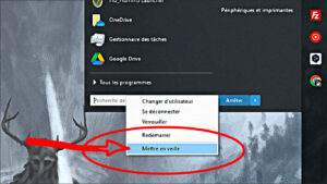 mettre en veille windows