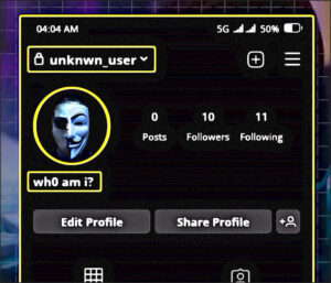 anonymous instagram