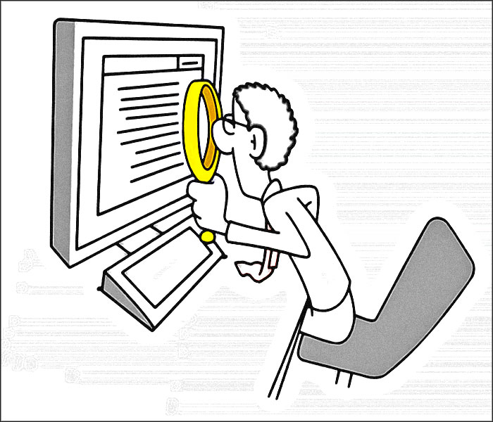 examiner a la loupe
