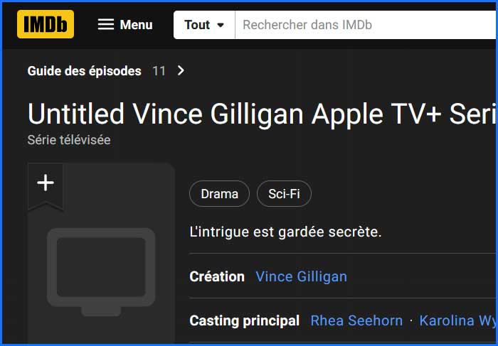 vince gilligan nouvelle serie