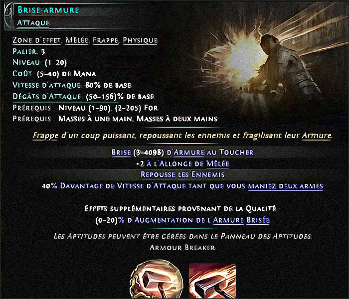 brise armure poe2