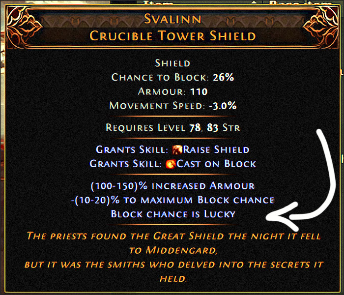 poe2 block chance is lucky