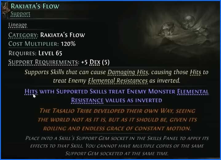 poe2 gemme support unique