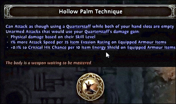 poe2 hollow palm technique