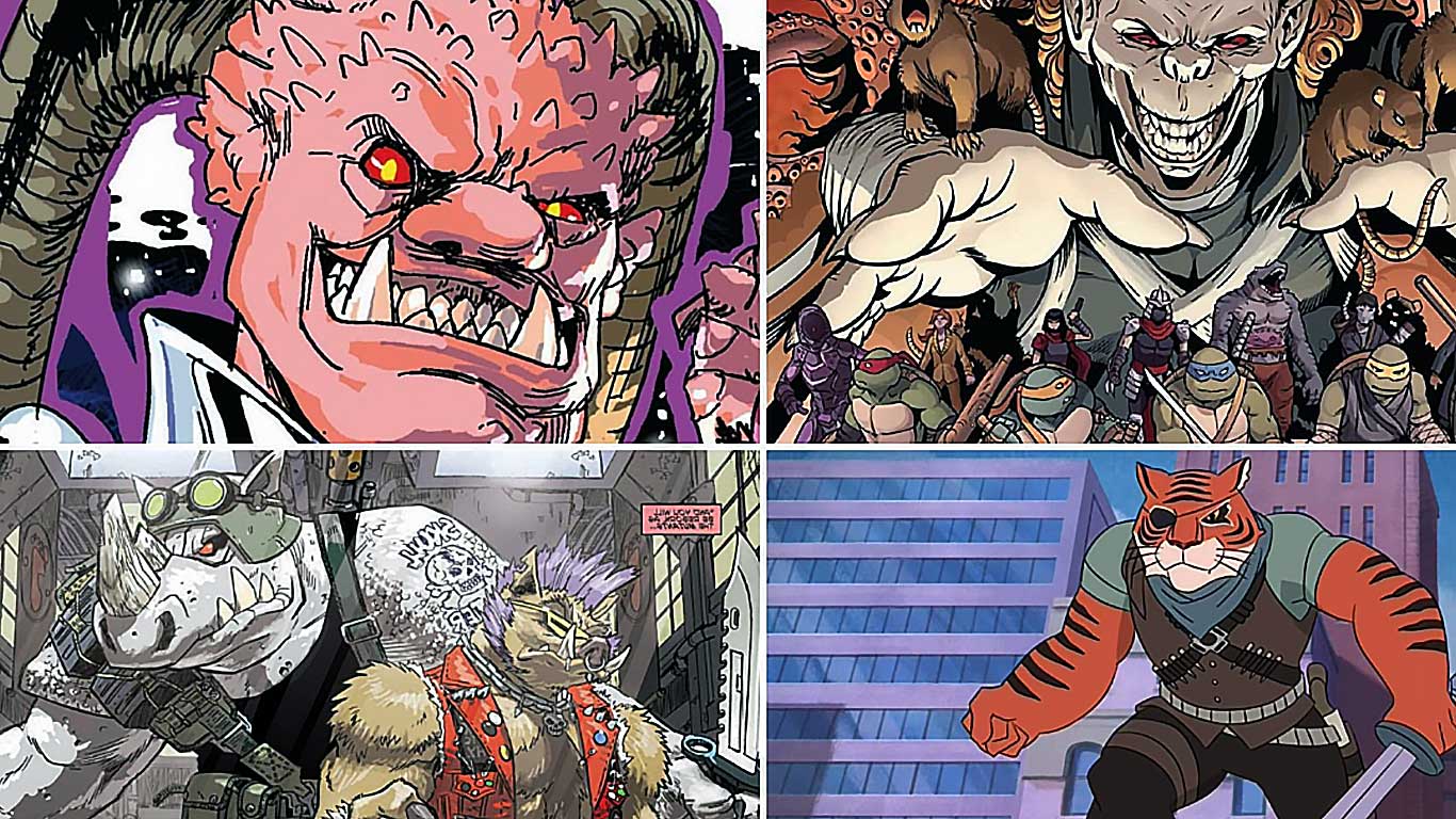 mechants dans bandes dessinees