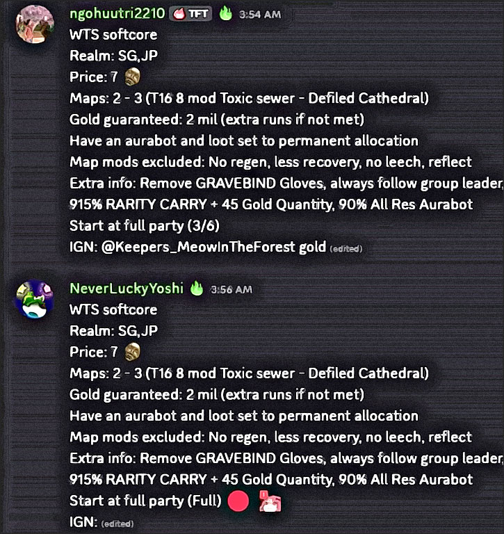 vente service or poe 1