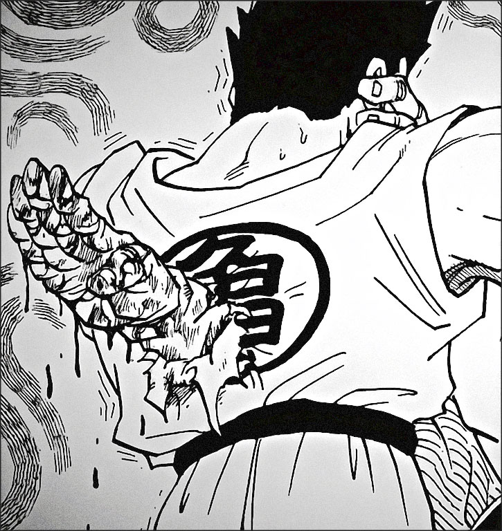 manga dbz scene violente