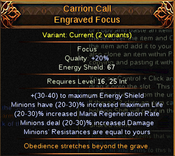 poe2 carrion call