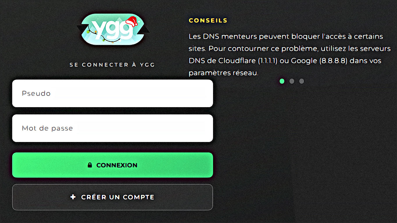 se connecter a yggtorrent