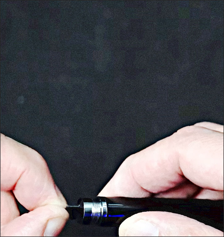 Stylo avec microphone intégré – symbole de l’écriture et de l’audio