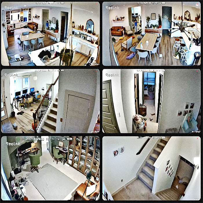 voir toute la maison en camera