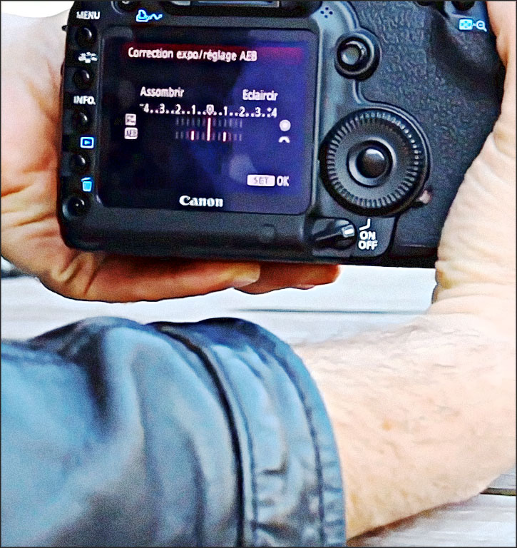 canon correction expo